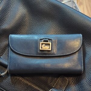 Dooney & Bourke Navy Leather Wallet
